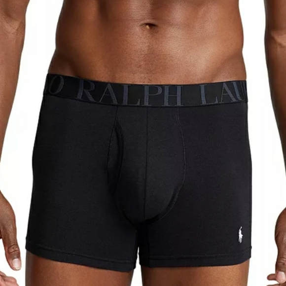 NWT Polo Ralph Lauren Men's Classic fit Boxer briefs - Heather/Charcoal/black - Picture 3 of 13